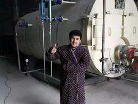 出口燃气锅炉运行中